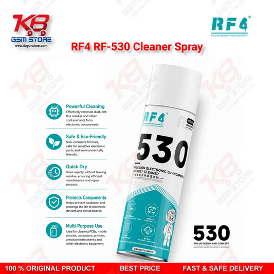 RF4 530 Precision Electronic Contact Cleaner Spray – Eco-Friendly PCB Cleaner