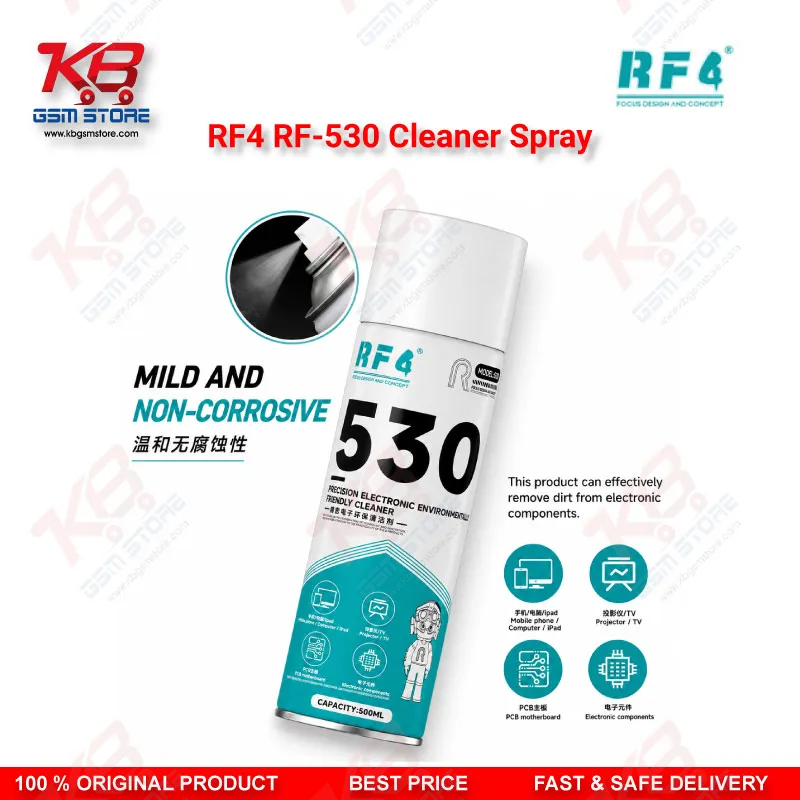 RF4 530 Precision Electronic Contact Cleaner Spray – Eco-Friendly PCB Cleaner