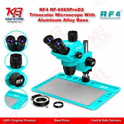 RF4 RF-6565ProD2 Trinocular Microscope With Aluminum Alloy Base