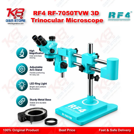RF4 RF-7050TVW 3D Trinocular Microscope