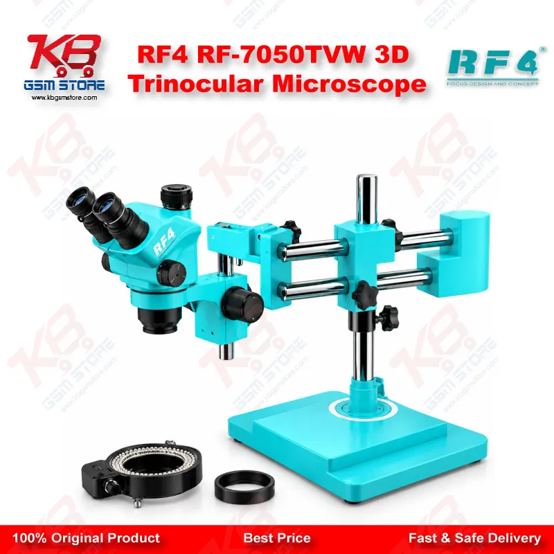RF4 RF-7050TVW 3D Trinocular Microscope