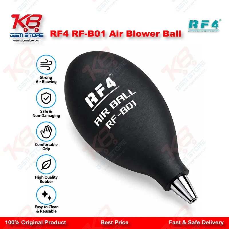 RF4 RF-B01 Air Blower Ball – Silicone Air Dust Cleaner for PCB & Mobile Repair Workbench