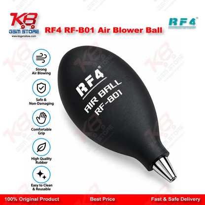 RF4 RF-B01 Air Blower Ball – Silicone Air Dust Cleaner for PCB & Mobile Repair Workbench