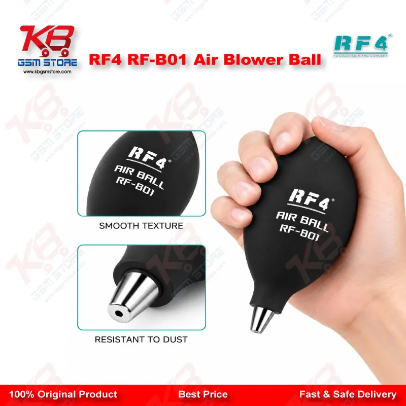 RF4 RF-B01 Air Blower Ball – Silicone Air Dust Cleaner for PCB & Mobile Repair Workbench