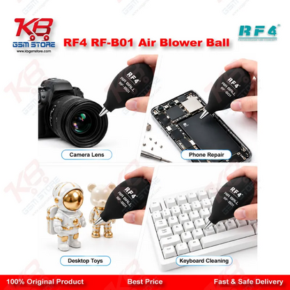 RF4 RF-B01 Air Blower Ball – Silicone Air Dust Cleaner for PCB & Mobile Repair Workbench