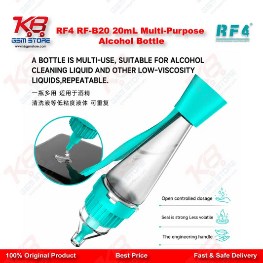 RF4 RF-B20 20mL Multi-Purpose Alcohol Bottle – Rotary Nozzle Press-Type Liquid Dispenser
