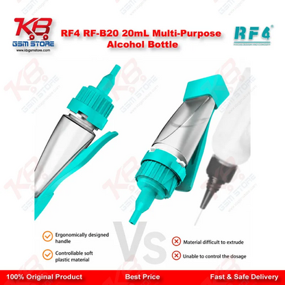 RF4 RF-B20 20mL Multi-Purpose Alcohol Bottle – Rotary Nozzle Press-Type Liquid Dispenser