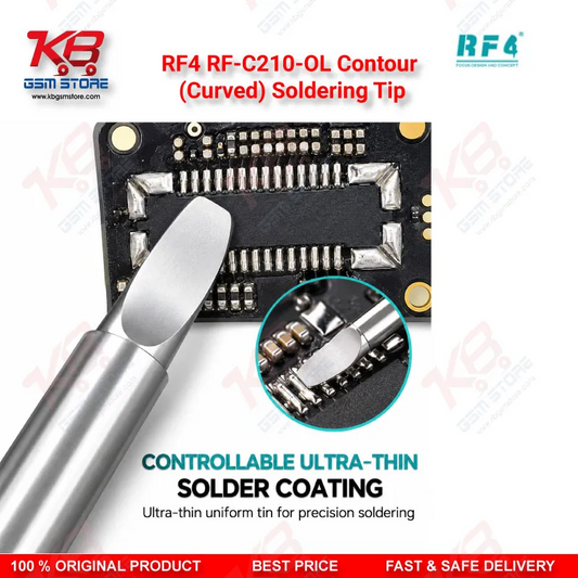 RF4 RF-C210-OL Contour (Curved) Soldering Tip – C210 Series Precision Cartridge for SMD & PCB Rework