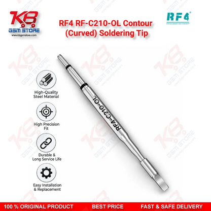 RF4 RF-C210-OL Contour (Curved) Soldering Tip – C210 Series Precision Cartridge for SMD & PCB Rework