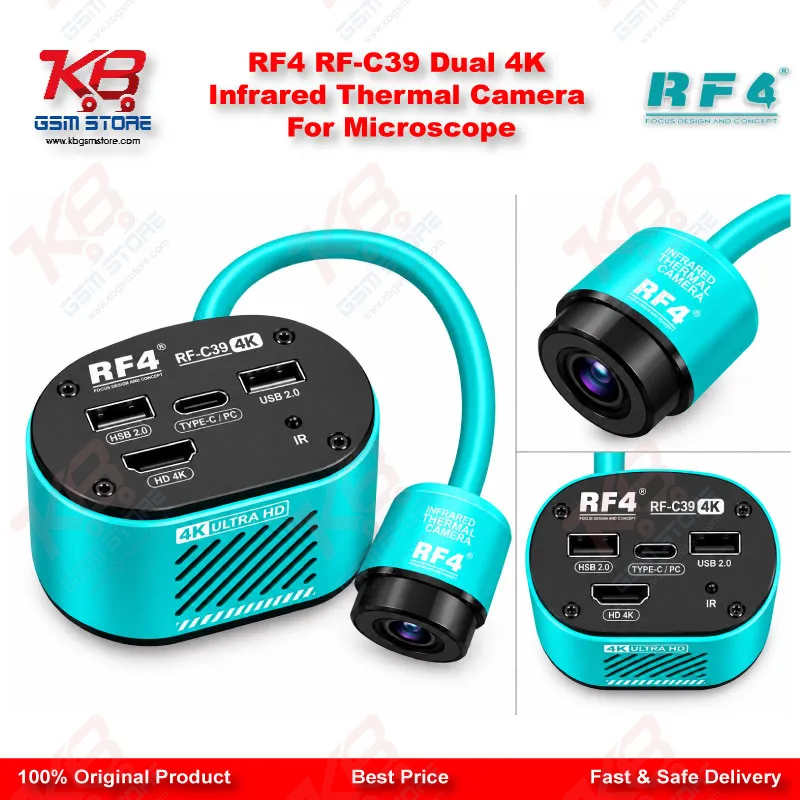 RF4 RF-C39 Dual 4K Infrared Thermal Camera For Microscope