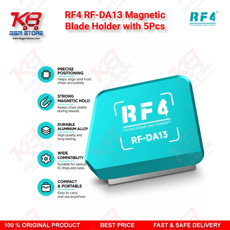 RF4 RF-DA13 Magnetic Blade Holder with 5Pcs for Repair