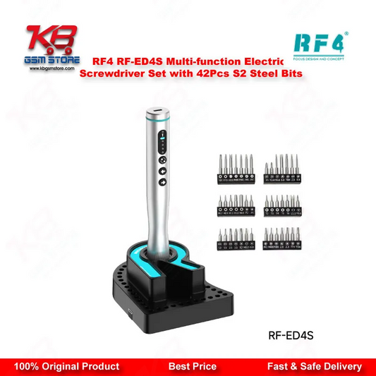 RF4 RF-ED4S Electric Screwdriver Set – 42Pcs S2 Steel Bits with Charging Base