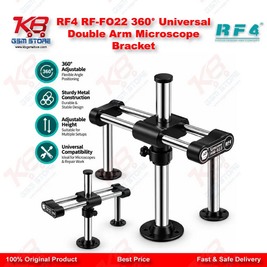 RF4 RF-FO22 360° Universal Double Arm Microscope Bracket