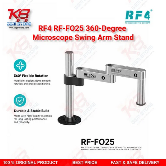 RF4 RF-FO25 360-Degree Microscope Swing Arm Stand – Universal Adjustable Bracket for Repair Workshops