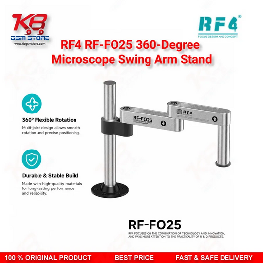 RF4 RF-FO25 360-Degree Microscope Swing Arm Stand – Universal Adjustable Bracket for Repair Workshops