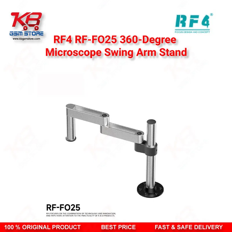 RF4 RF-FO25 360-Degree Microscope Swing Arm Stand – Universal Adjustable Bracket for Repair Workshops