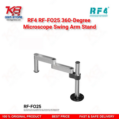 RF4 RF-FO25 360-Degree Microscope Swing Arm Stand – Universal Adjustable Bracket for Repair Workshops
