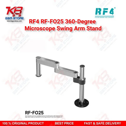RF4 RF-FO25 360-Degree Microscope Swing Arm Stand – Universal Adjustable Bracket for Repair Workshops