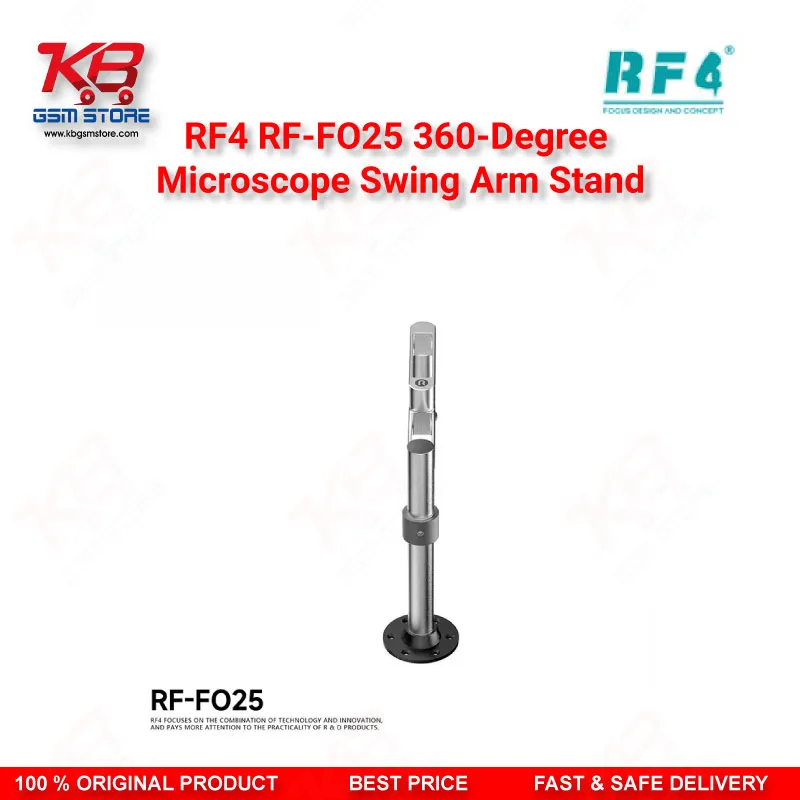RF4 RF-FO25 360-Degree Microscope Swing Arm Stand – Universal Adjustable Bracket for Repair Workshops