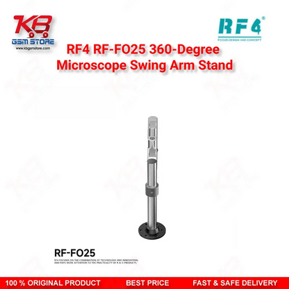 RF4 RF-FO25 360-Degree Microscope Swing Arm Stand – Universal Adjustable Bracket for Repair Workshops
