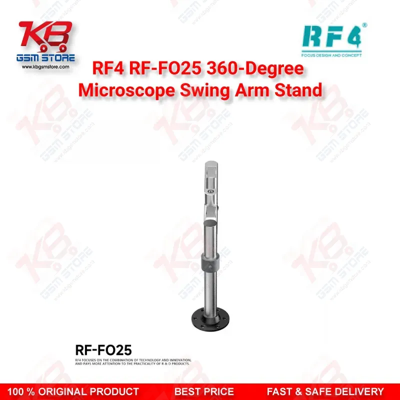 RF4 RF-FO25 360-Degree Microscope Swing Arm Stand – Universal Adjustable Bracket for Repair Workshops