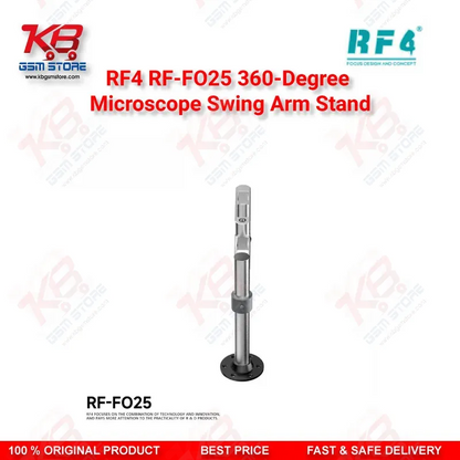 RF4 RF-FO25 360-Degree Microscope Swing Arm Stand – Universal Adjustable Bracket for Repair Workshops