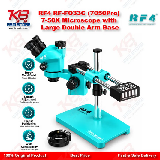 RF4 RF-FO33C (7050Pro) 7-50X Microscope with Large Double Arm Base