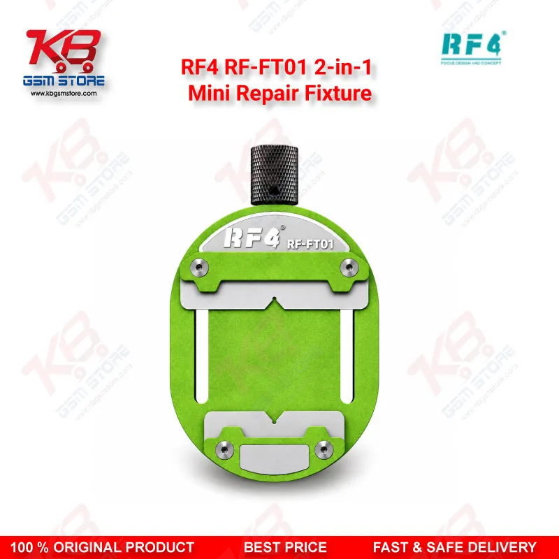 RF4 RF-FT01 2-in-1 Mini Clamping & Sharpening Repair Fixture – Chip & Motherboard Clamp with Built-In Blade Sharpener