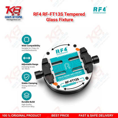 RF4 RF-FT13S Tempered Glass Fixture – PCB Motherboard Clamp for Mobile Repair