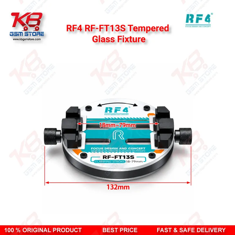 RF4 RF-FT13S Tempered Glass Fixture – PCB Motherboard Clamp for Mobile Repair