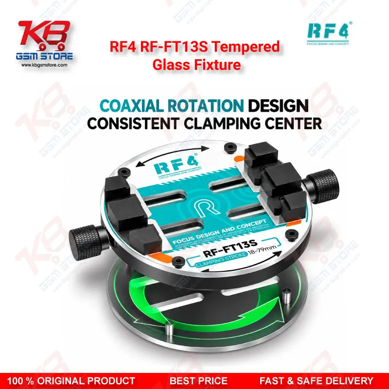 RF4 RF-FT13S Tempered Glass Fixture – PCB Motherboard Clamp for Mobile Repair