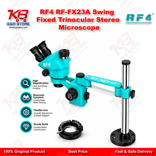 RF4 RF-FX23A Swing Fixed Trinocular Stereo Microscope