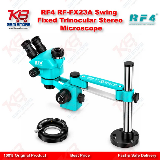 RF4 RF-FX23A Swing Fixed Trinocular Stereo Microscope
