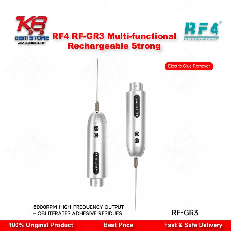 RF4 RF-GR3 Electric Glue Remover – 8000RPM Rechargeable Pen for Mobile Screen Repair