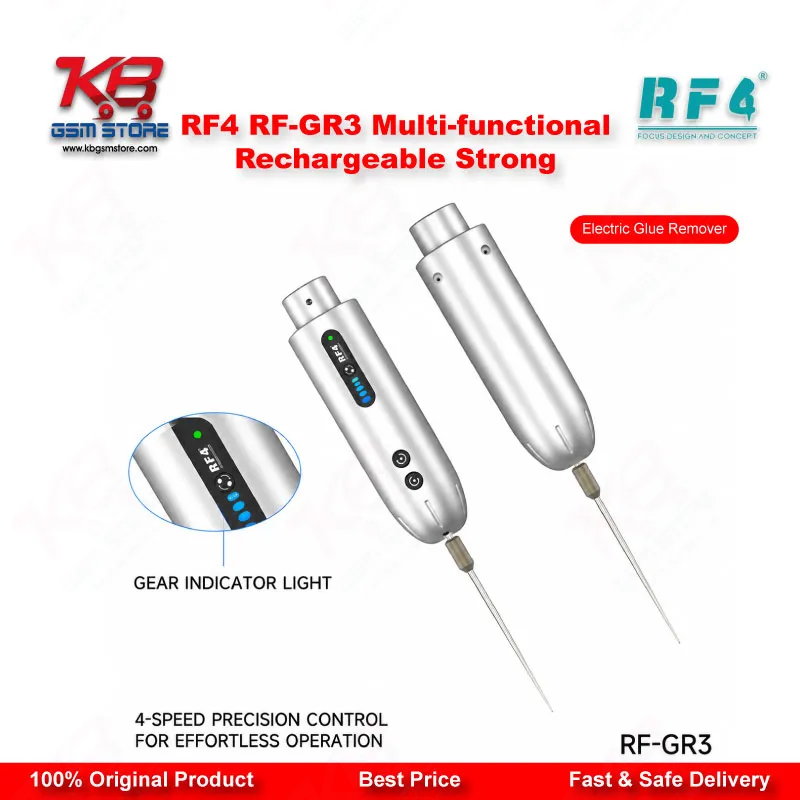 RF4 RF-GR3 Electric Glue Remover – 8000RPM Rechargeable Pen for Mobile Screen Repair