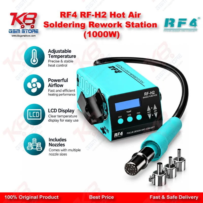 RF4 RF-H2 Hot Air Soldering Rework Station (1000W)