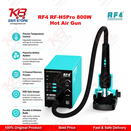 RF4 RF-H5Pro 800W Hot Air Gun BGA Rework Station
