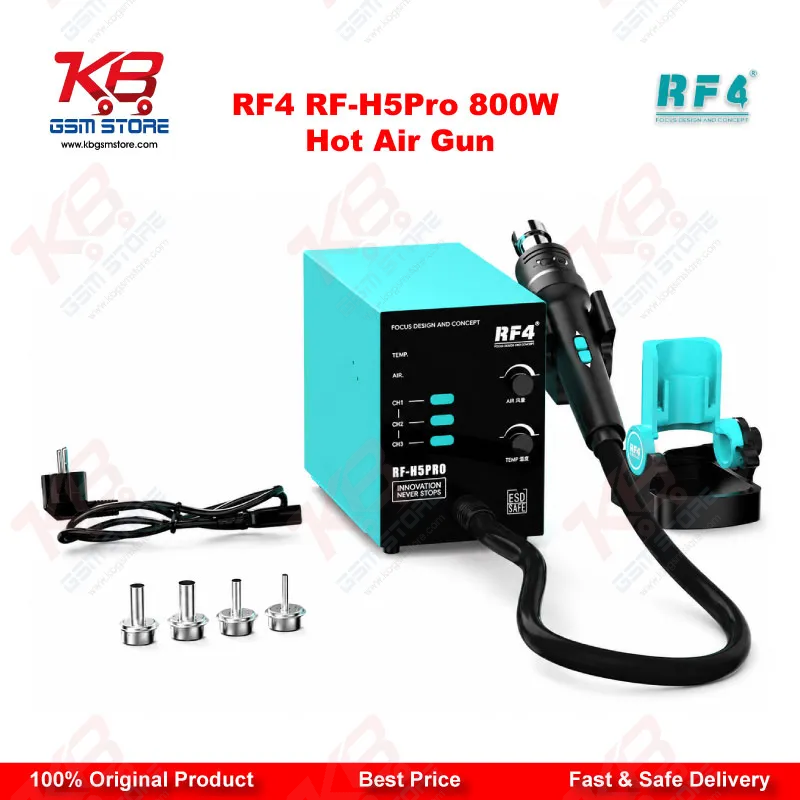 RF4 RF-H5Pro 800W Hot Air Gun BGA Rework Station