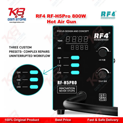 RF4 RF-H5Pro 800W Hot Air Gun BGA Rework Station