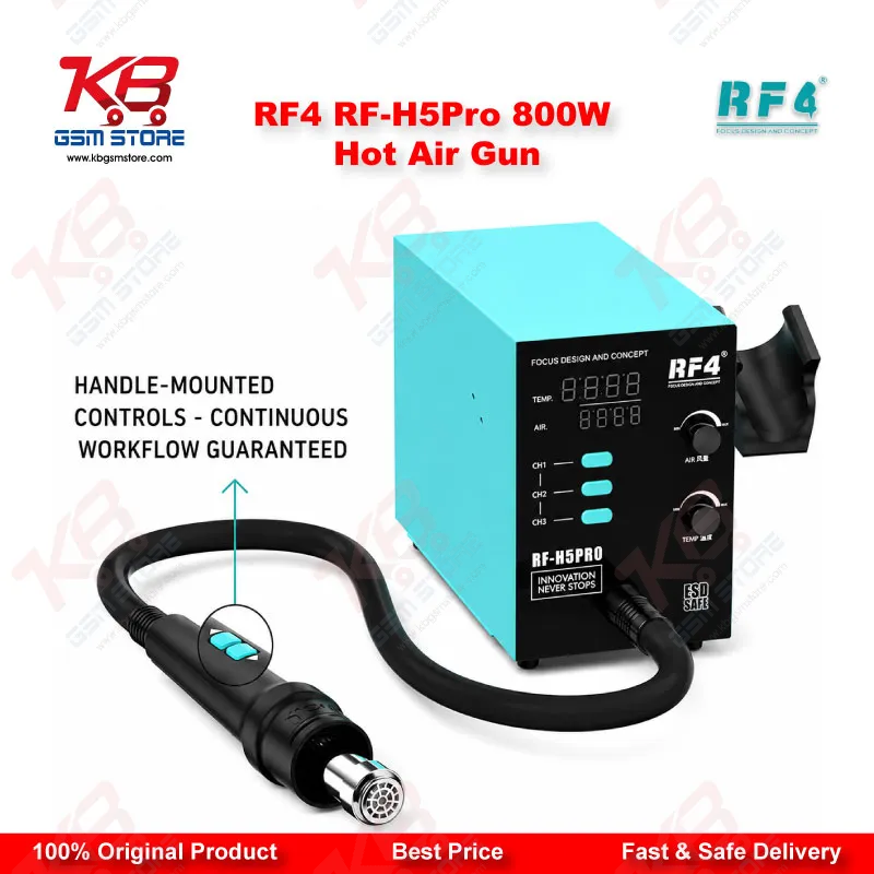 RF4 RF-H5Pro 800W Hot Air Gun BGA Rework Station
