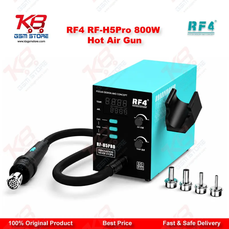 RF4 RF-H5Pro 800W Hot Air Gun BGA Rework Station