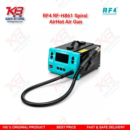 RF4 RF-H861 Spiral AirHot Air Gun — Intelligent Digital Display Desoldering Rework Station with Spiral Air Outlet