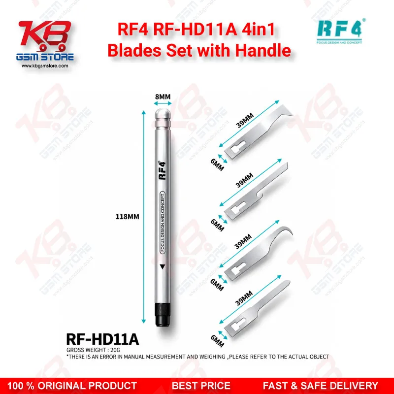 RF4 RF-HD11A 4in1 Blades Set with Handle