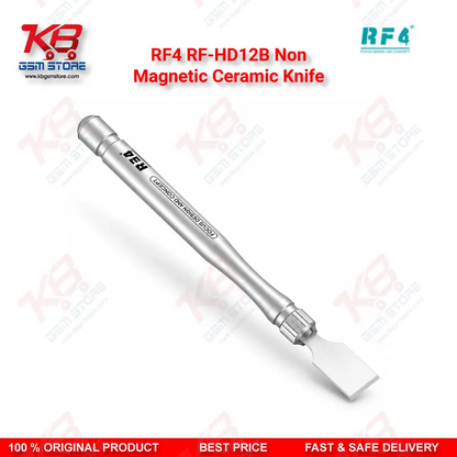 RF4 RF-HD12B Non-Magnetic Ceramic Knife – Non-Magnetic Ceramic Stencil Scraper for BGA Solder Paste Removal