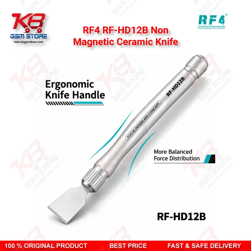 RF4 RF-HD12B Non-Magnetic Ceramic Knife – Non-Magnetic Ceramic Stencil Scraper for BGA Solder Paste Removal