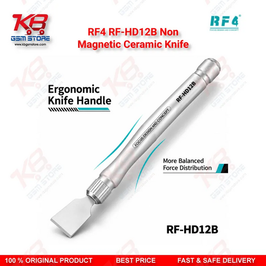 RF4 RF-HD12B Non-Magnetic Ceramic Knife – Non-Magnetic Ceramic Stencil Scraper for BGA Solder Paste Removal