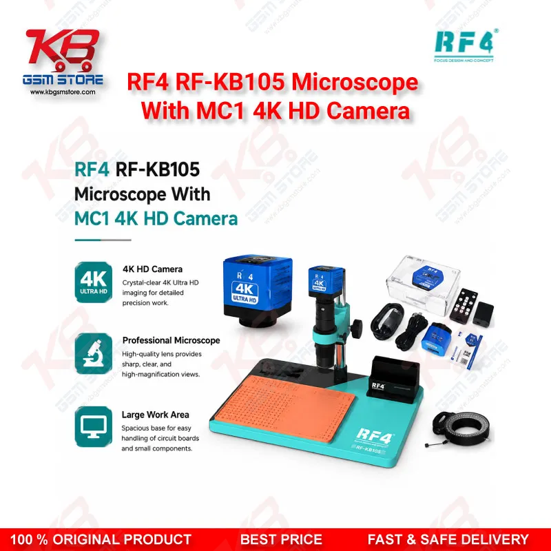 RF4 RF-KB105 Microscope With MC1 4K HD Camera