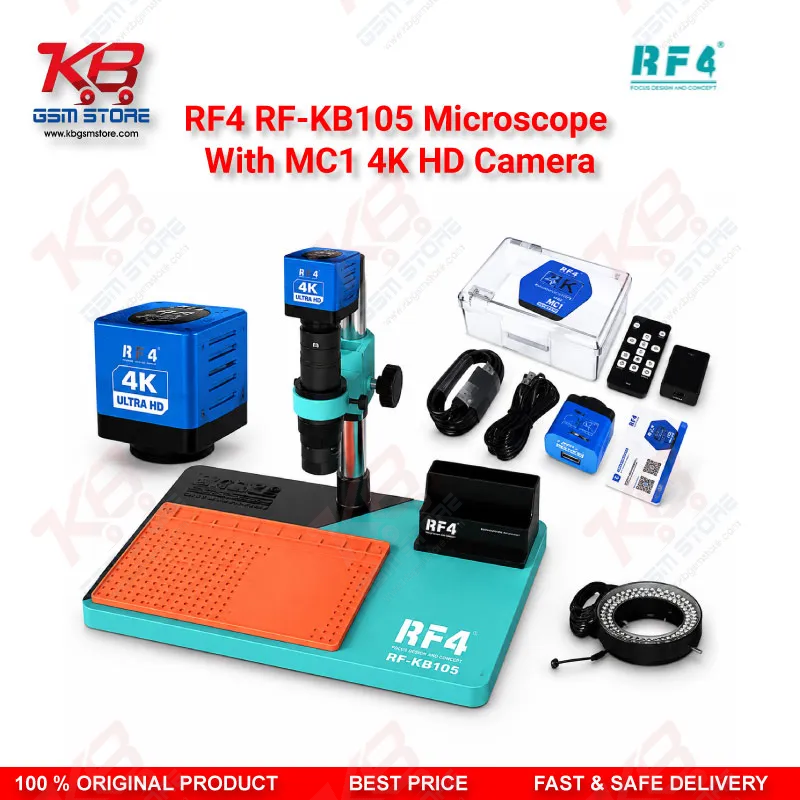 RF4 RF-KB105 Microscope With MC1 4K HD Camera