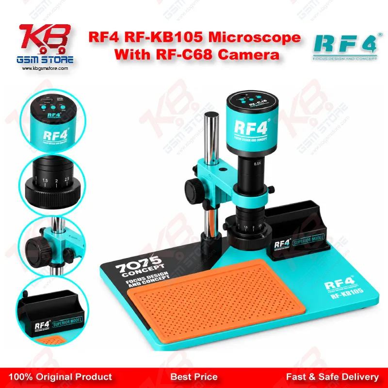 RF4 RF-KB105 Microscope With RF-C68 Camera