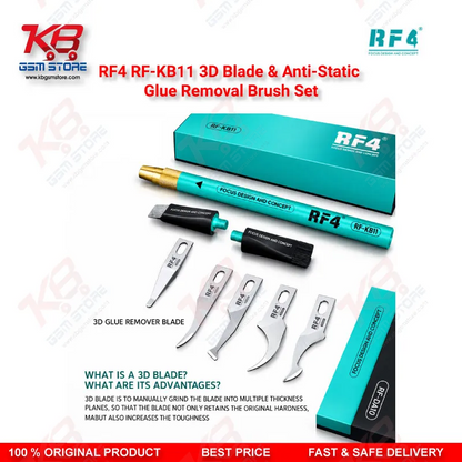 RF4 RF-KB11 3D Blade & Anti-Static Glue Removal Brush Set